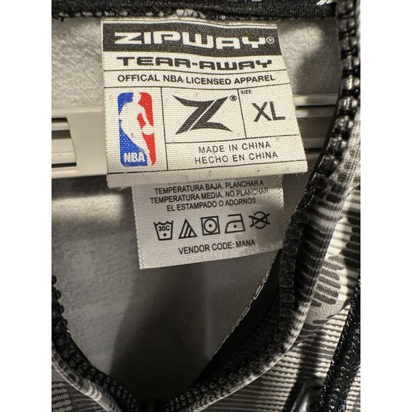 NBA Western Conference Zipway Tear-Away Full Zip Up Hoodie/Jacket XL Heavy NWOT - Picture 3 of 13